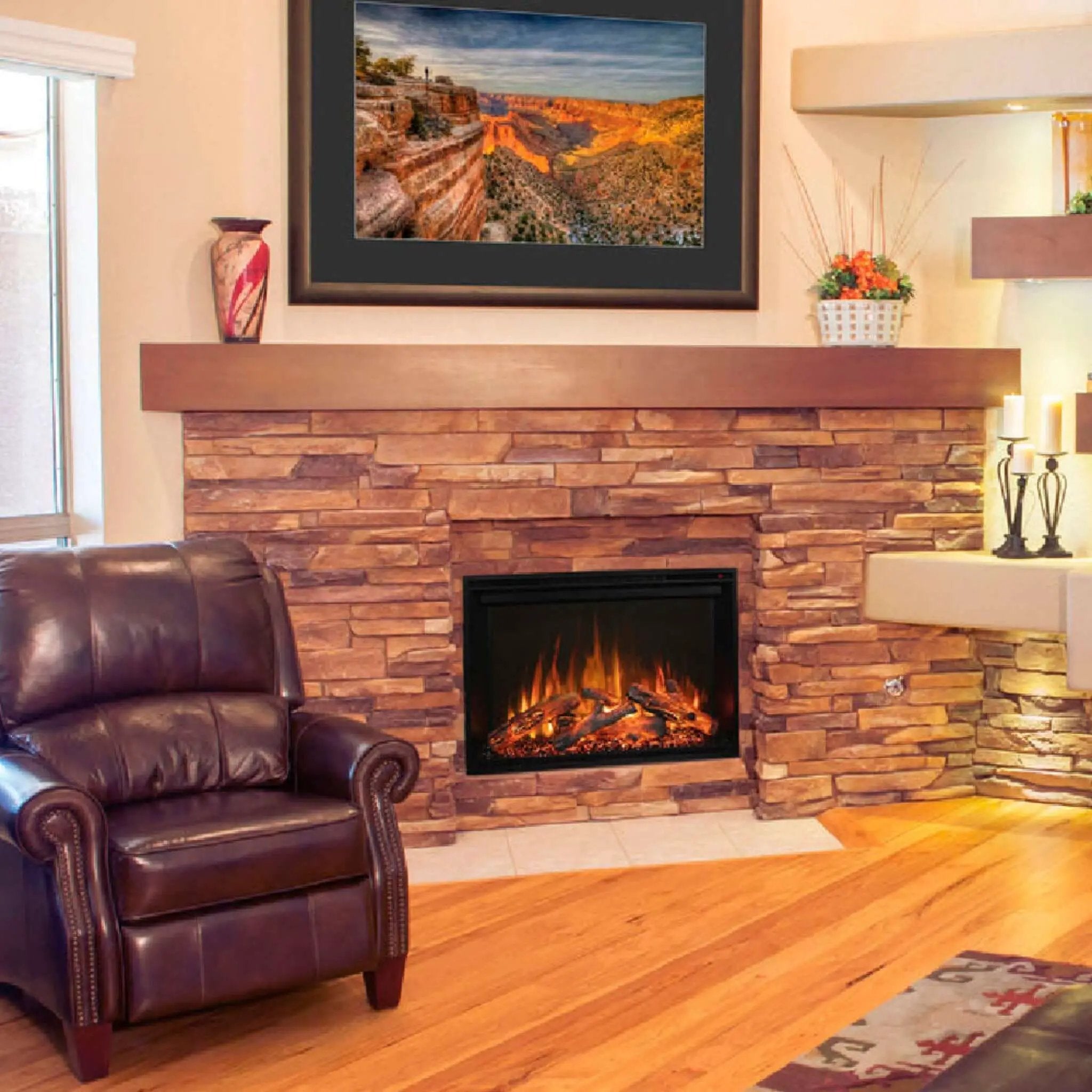 Modern Flames Redstone 36-Inch Built-In Traditional Electric Fireplace [RS-3626] (SAK36514) by SAKSBY WHOLESALE