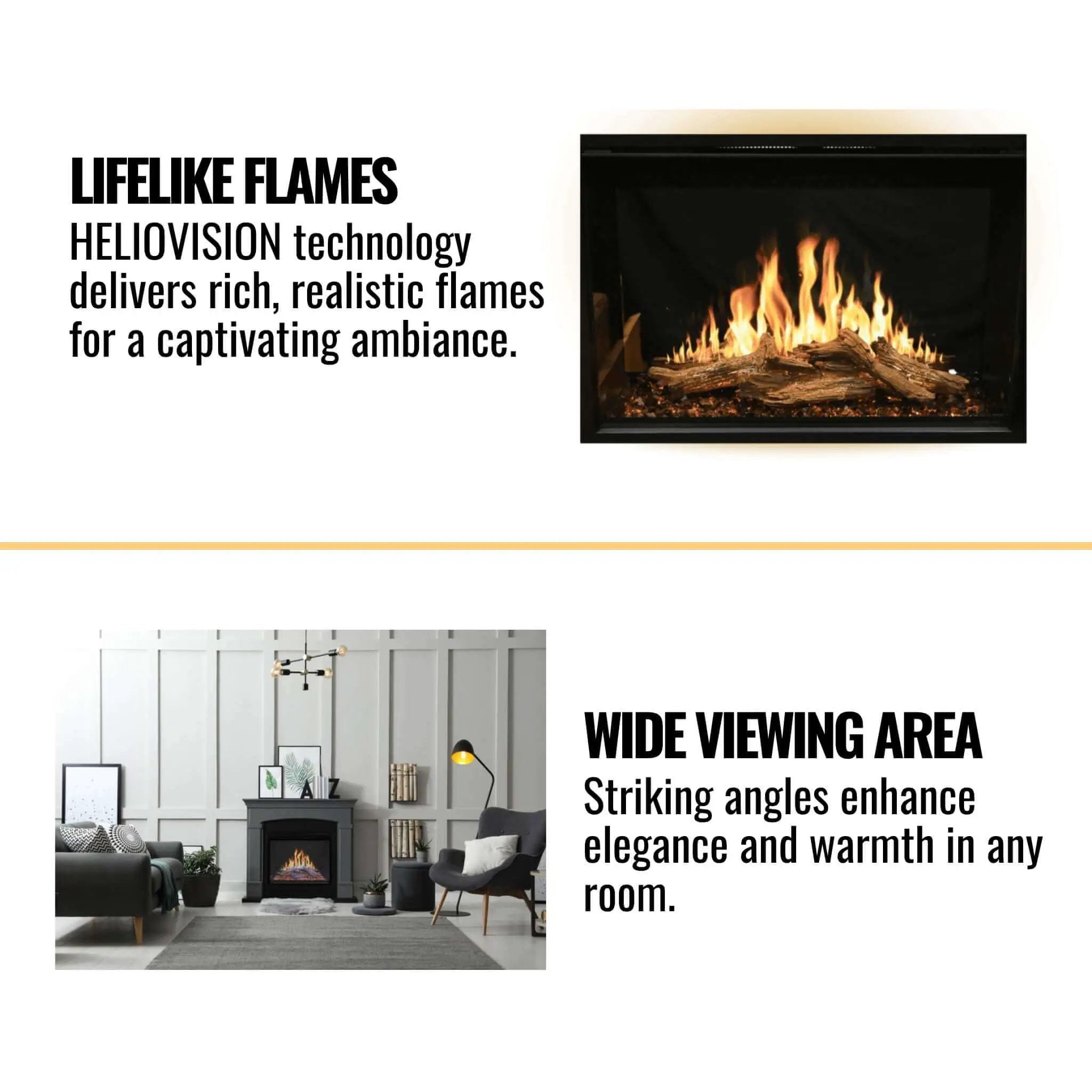 Modern Flames Orion Traditional 30-Inch Heliovision Electric Fireplace [OR30-TRAD] (SAK53719) by SAKSBY WHOLESALE