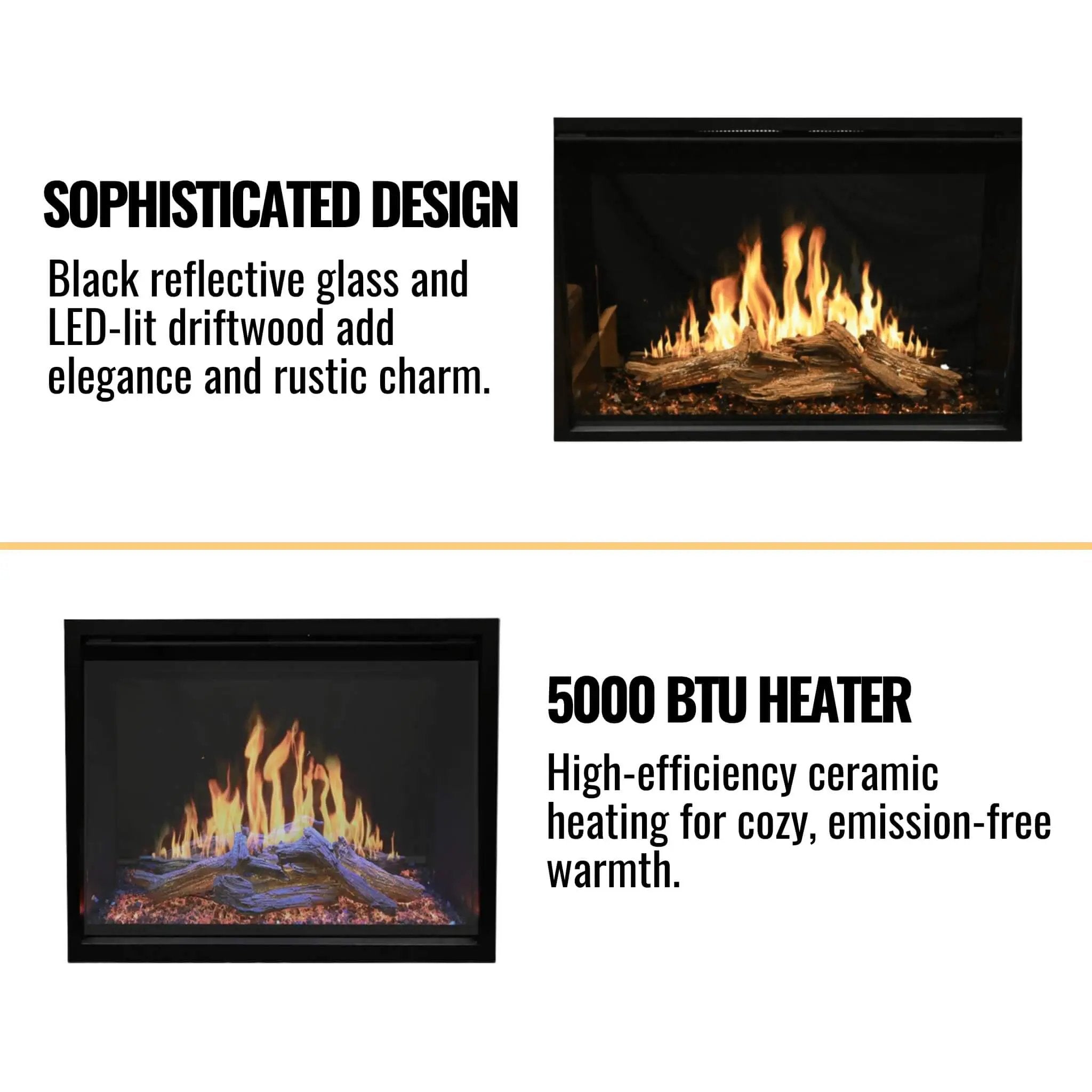 Modern Flames Orion Traditional 42-Inch Heliovision Electric Fireplace [OR42-TRAD] (SAK83765) by SAKSBY WHOLESALE