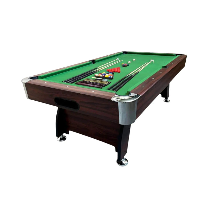 8FT Modern Green Felt Billiard Pool Table With Automatic Ball Return And Accessories Kit (SAK24870) by SAKSBY WHOLESALE