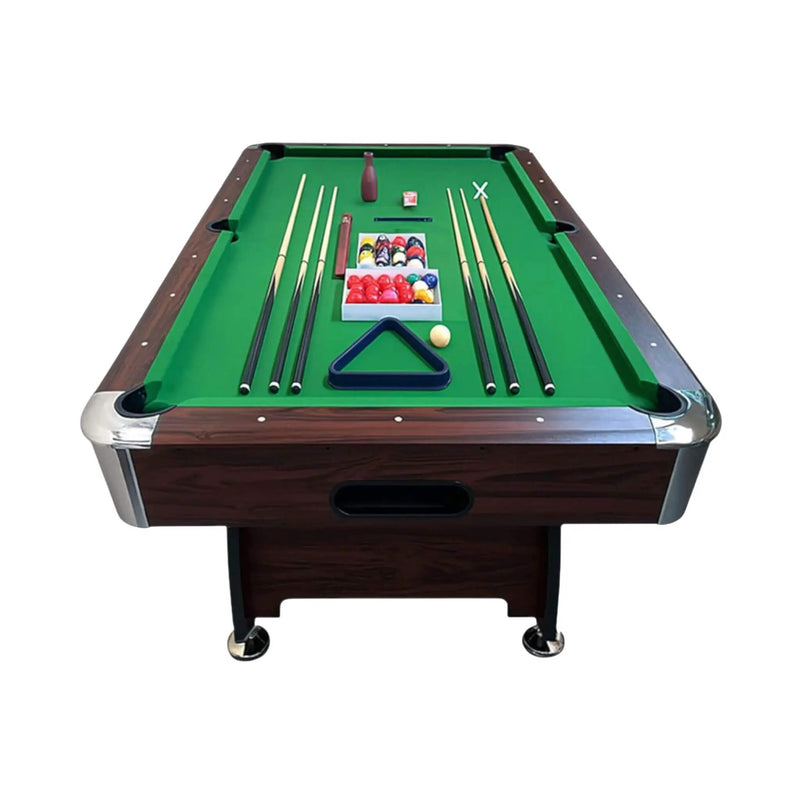 8FT Modern Green Felt Billiard Pool Table With Automatic Ball Return And Accessories Kit (SAK24870) by SAKSBY WHOLESALE