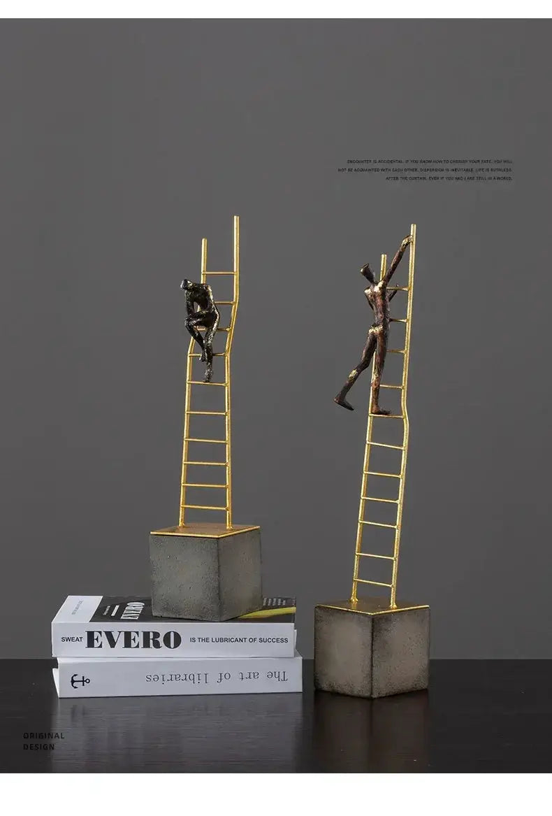 Modern Gymnast Statue Bronze Abstract Figure for Your Home or Office by House Of Avana