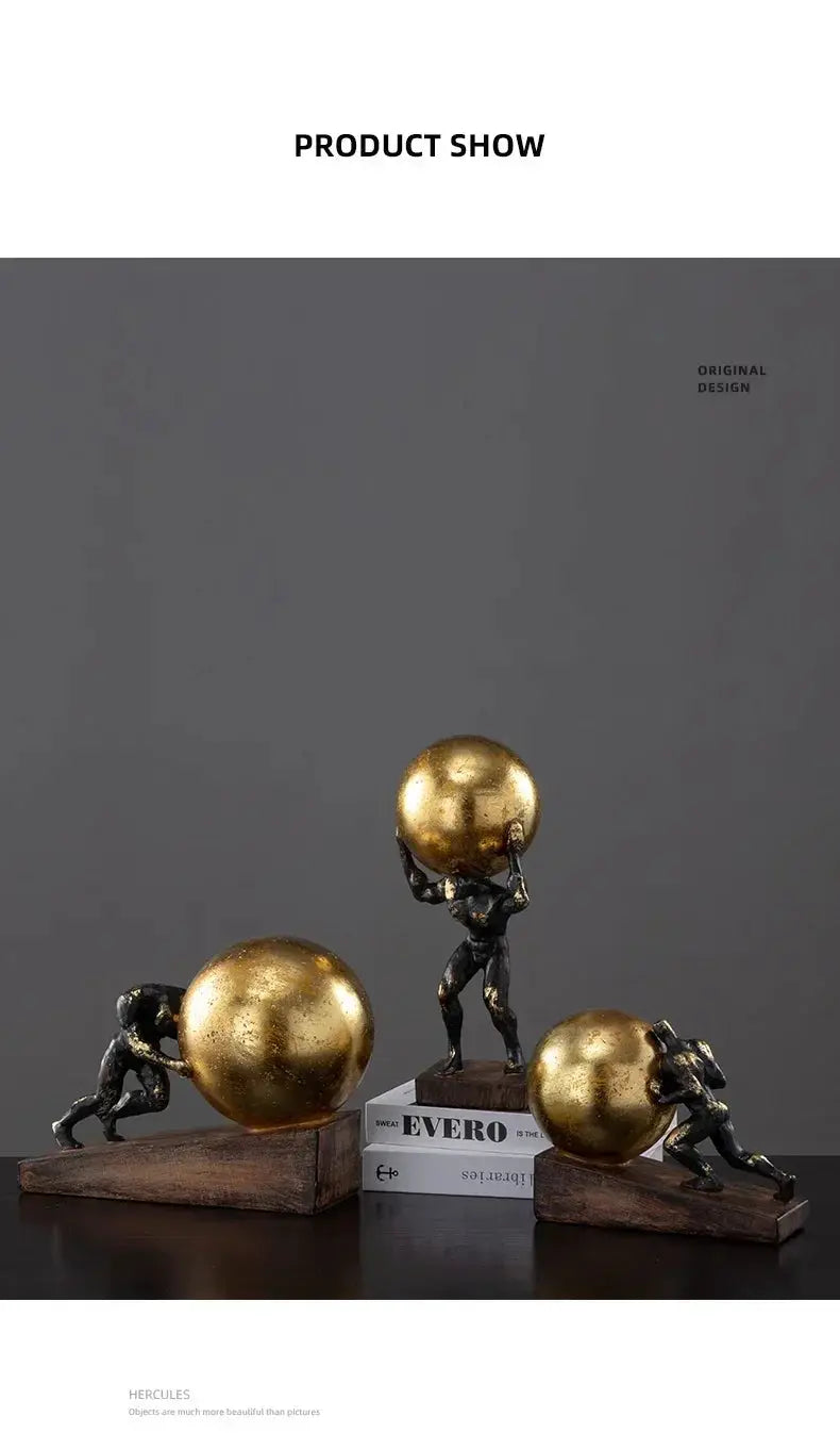 Modern Gymnast Statue Bronze Abstract Figure for Your Home or Office by House Of Avana