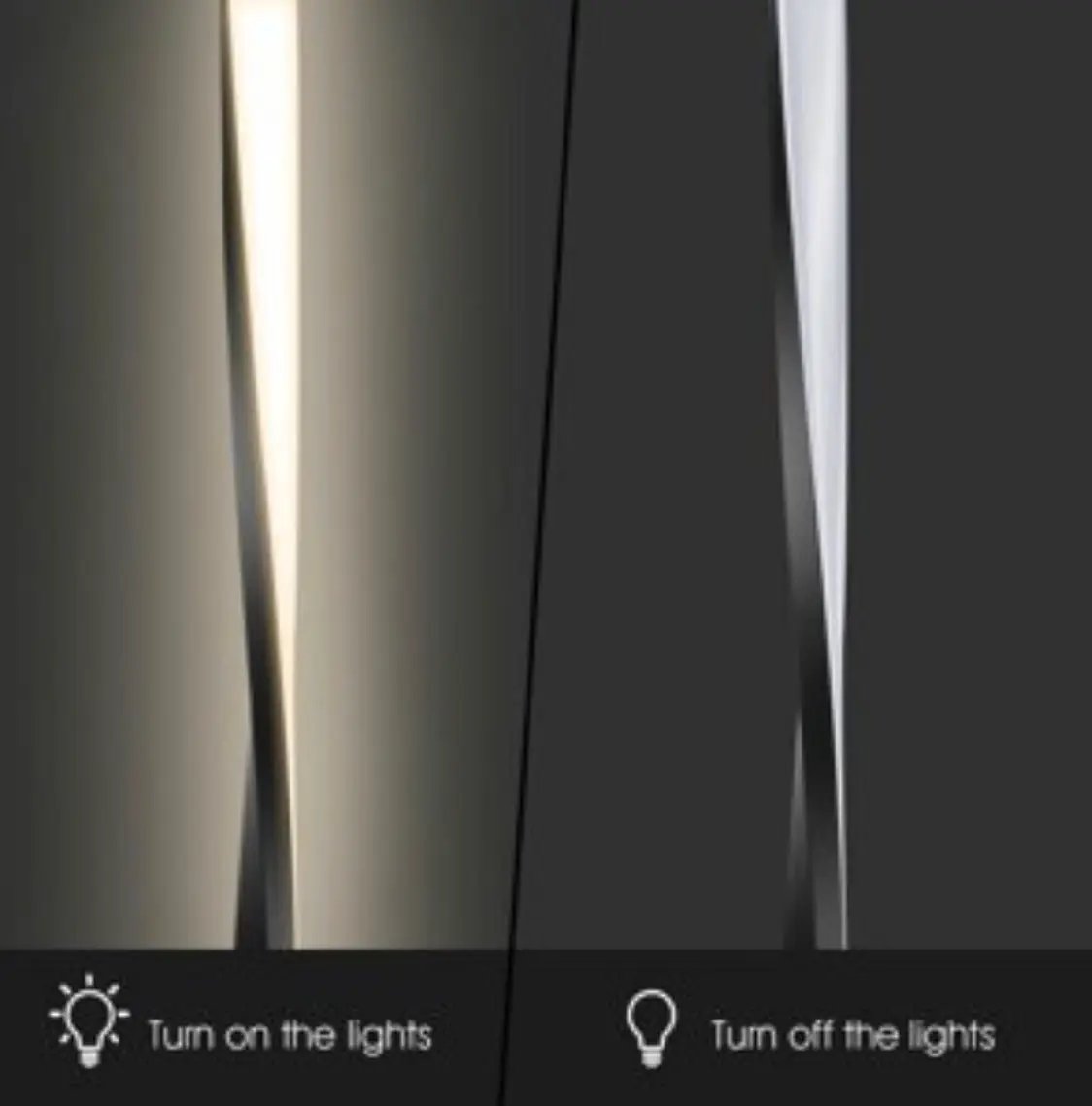 Modern LED Floor Lamp for Living Room Bright Lighting - 48" Tall Light-Dimmable by Outdoor Solar Outlet