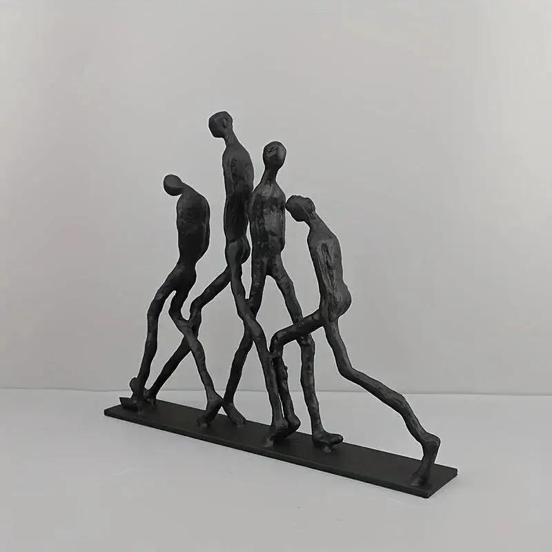 Abstract Ascending Figures Sculpture for Modern Home Decor by House Of Avana
