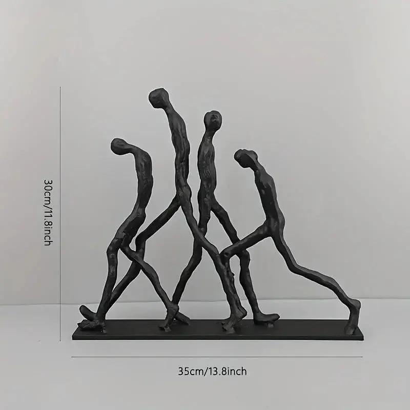 Abstract Ascending Figures Sculpture for Modern Home Decor by House Of Avana