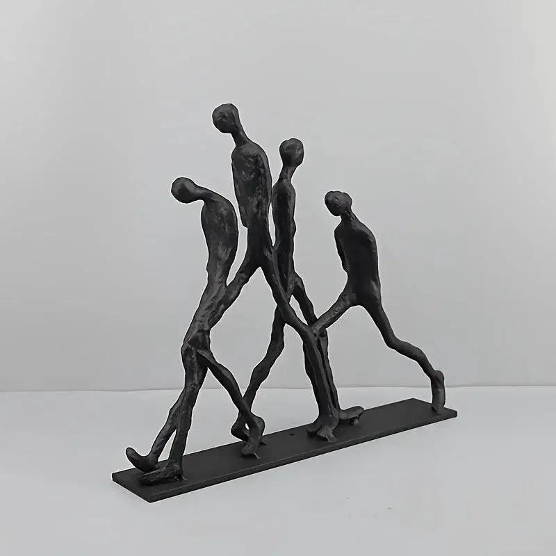 Abstract Ascending Figures Sculpture for Modern Home Decor by House Of Avana