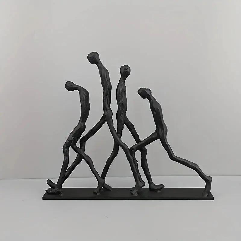 Abstract Ascending Figures Sculpture for Modern Home Decor by House Of Avana