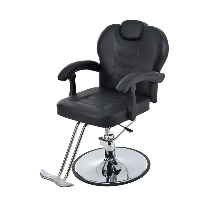 Modern Reclining Barber Chair With Adjustable Headrest And Hydraulic Pump (SAK62751) by SAKSBY WHOLESALE