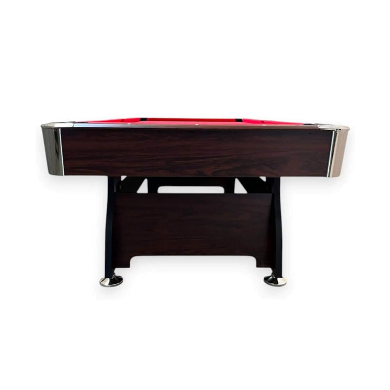 8FT Modern Red Felt Billiard Pool Table With Automatic Ball Return And Accessories Kit (SAK76139) by SAKSBY WHOLESALE