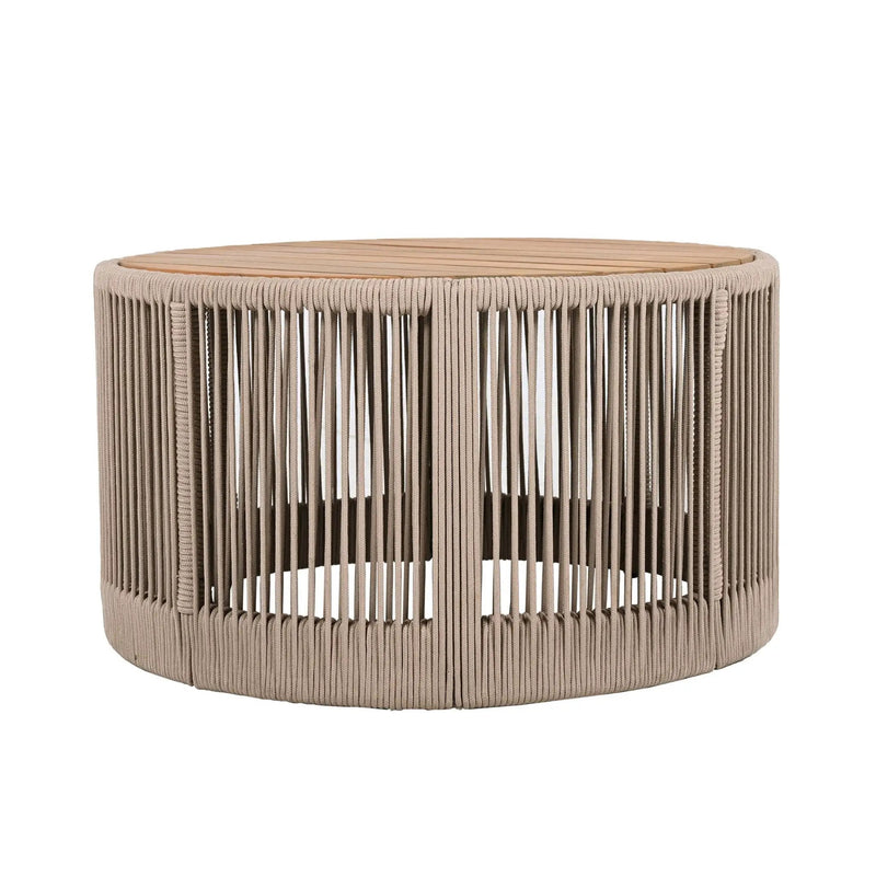 Alora Modern Rustic Coffee Table & Side Table With Woven Rope Design (SAK56739) by SAKSBY WHOLESALE