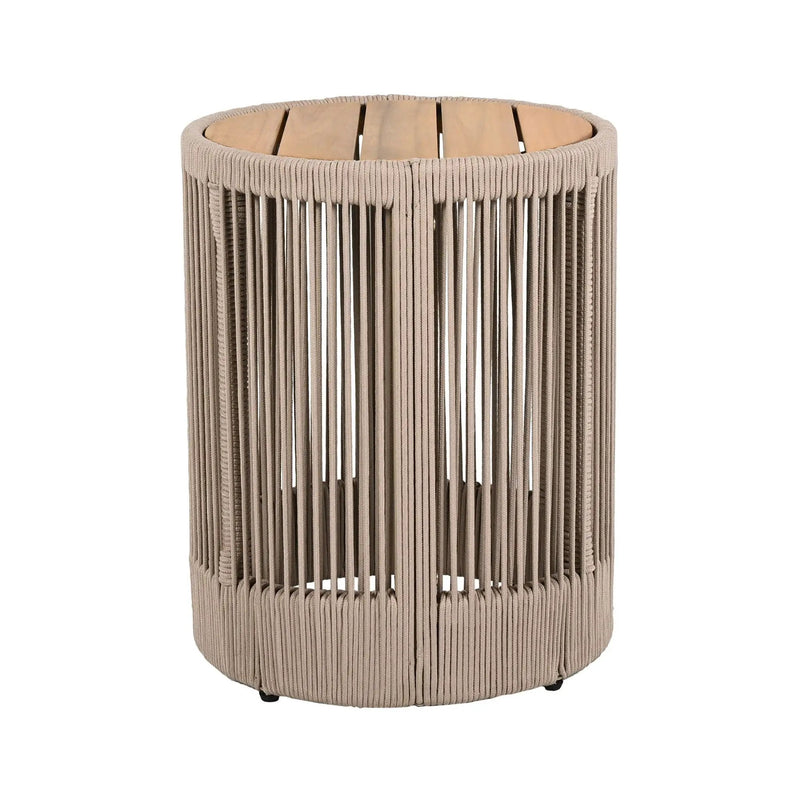 Alora Modern Rustic Coffee Table & Side Table With Woven Rope Design (SAK56739) by SAKSBY WHOLESALE
