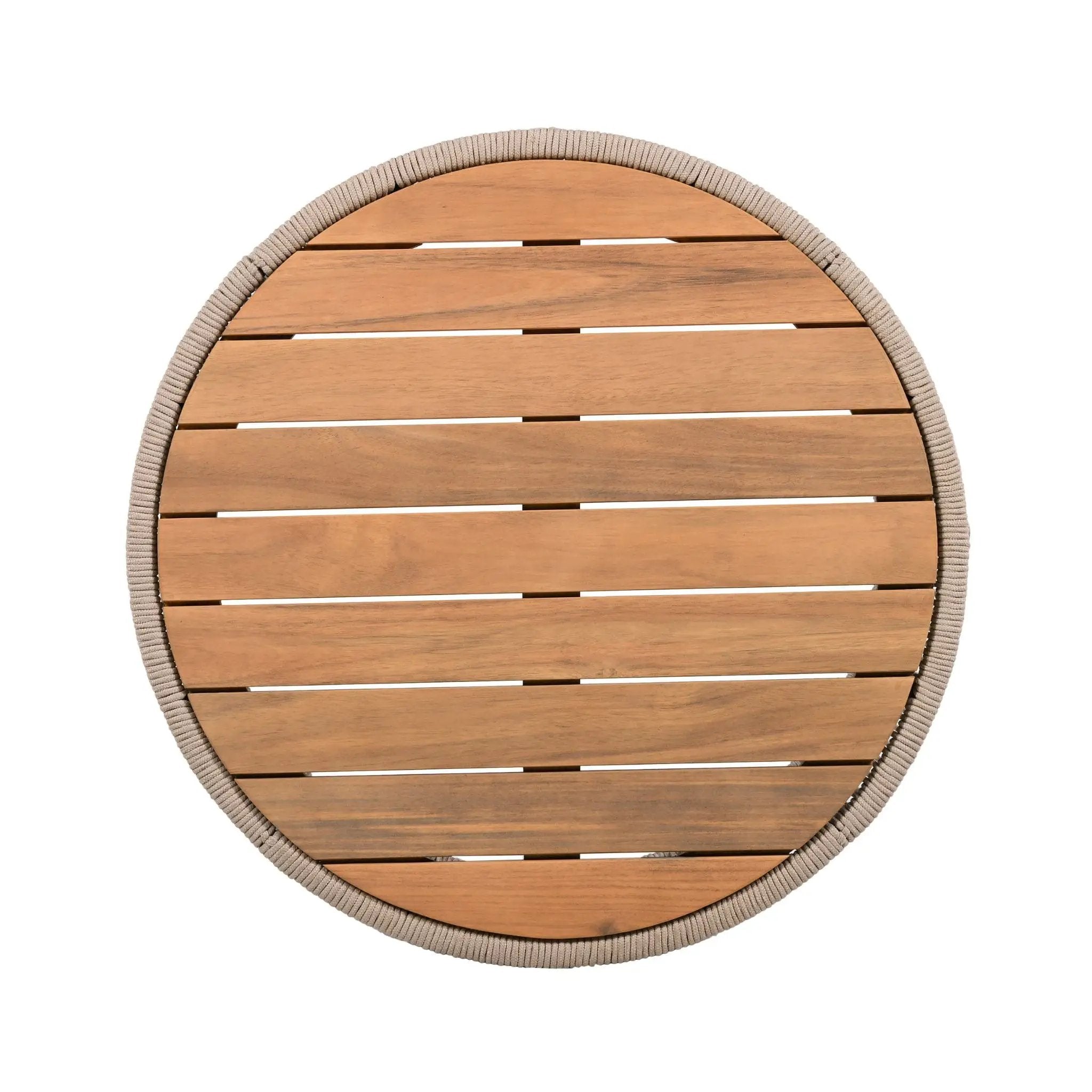 Alora Modern Rustic Coffee Table & Side Table With Woven Rope Design (SAK56739) by SAKSBY WHOLESALE