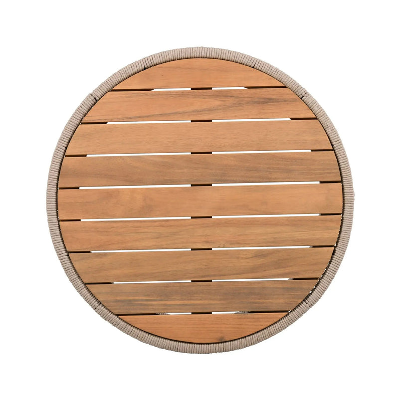 Alora Modern Rustic Coffee Table & Side Table With Woven Rope Design (SAK56739) by SAKSBY WHOLESALE