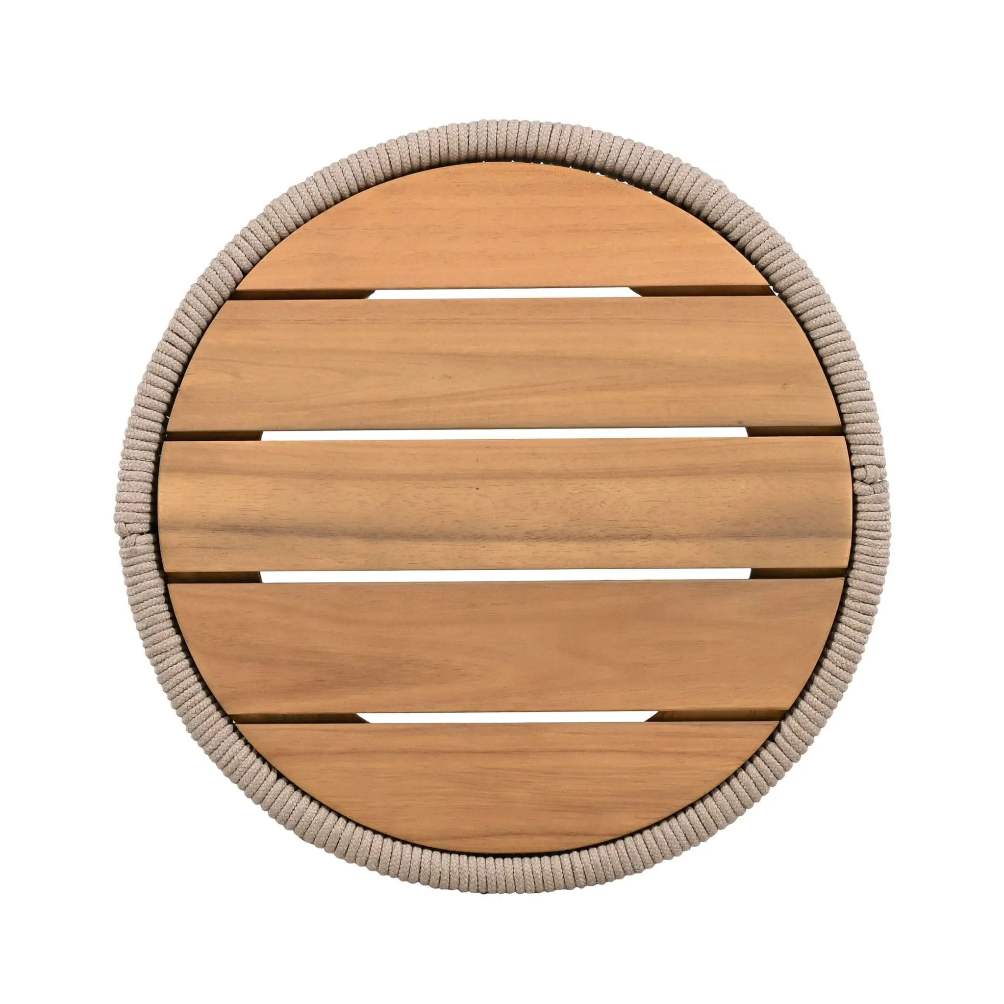 Alora Modern Rustic Coffee Table & Side Table With Woven Rope Design (SAK56739) by SAKSBY WHOLESALE