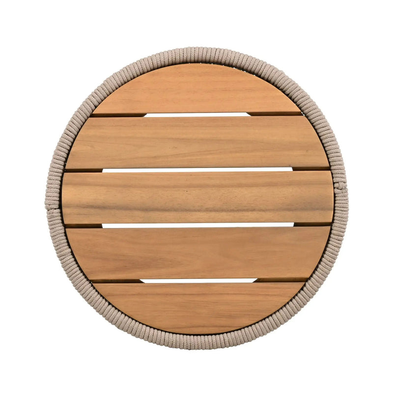 Alora Modern Rustic Coffee Table & Side Table With Woven Rope Design (SAK56739) by SAKSBY WHOLESALE
