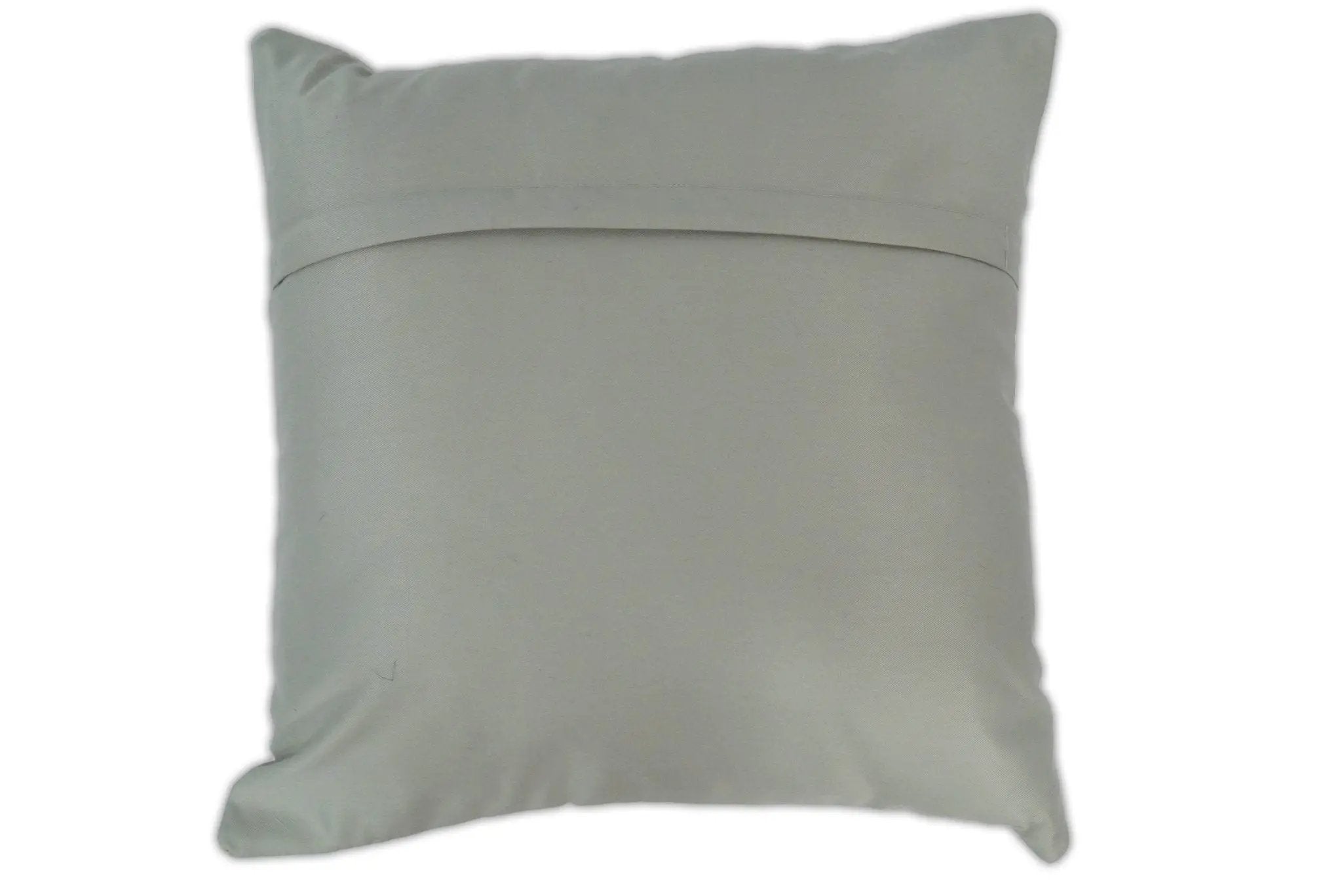 Modern Stripes Ivory and Gray Genuine Leather Accent Pillow, Cushion | PL17 by The Rug Decor
