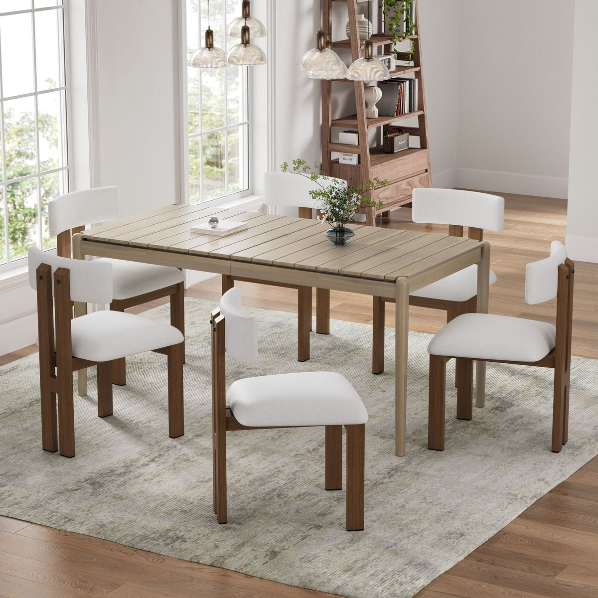 Modern Upholstered Armless Dining Chairs with Metal Legs - Multiple Colors, photo 8 of 12
