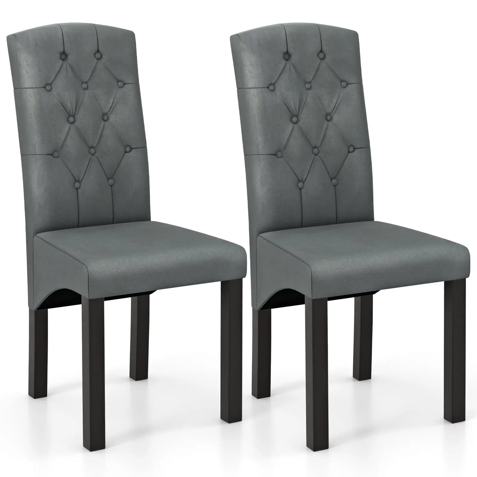 Modern Dining Chair with High Backrest High-density Sponge Cushion by DirectDeals
