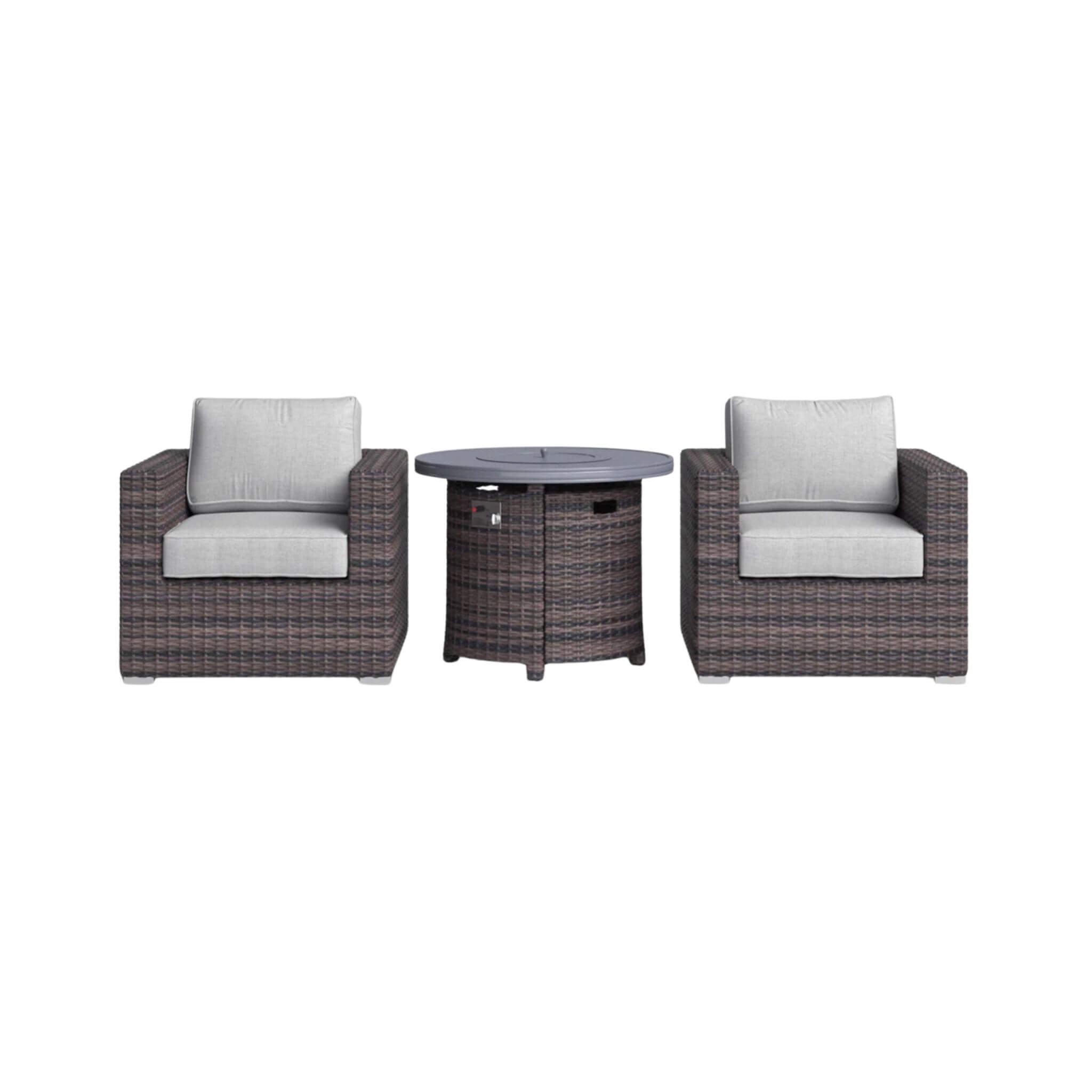 Alora 3-Piece Modular Rattan Patio Sofa Set With Weather-Resistant Cushions (SAK75321) by SAKSBY WHOLESALE