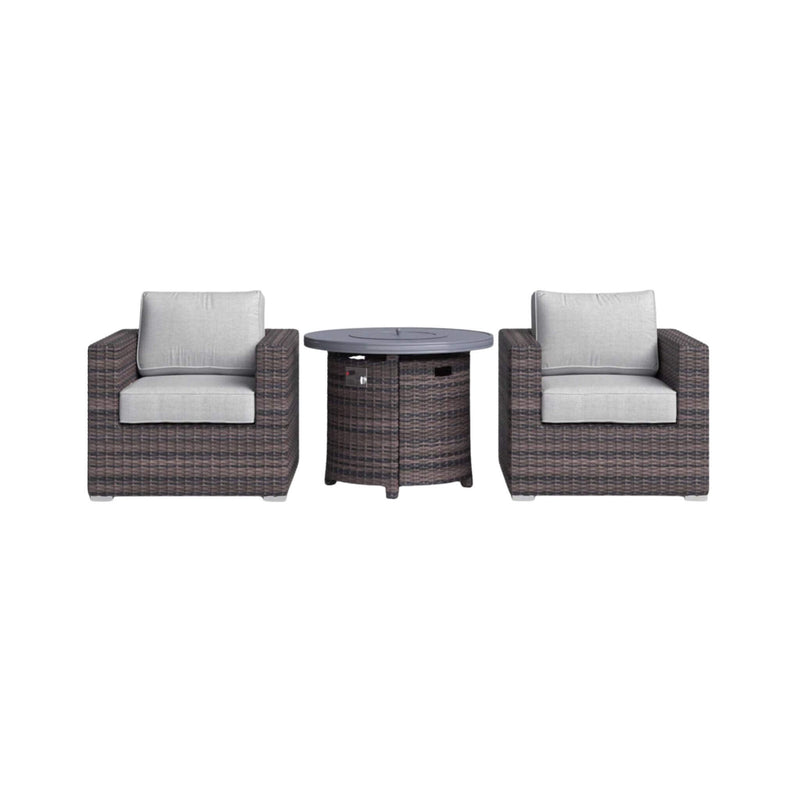 Alora 3-Piece Modular Rattan Patio Sofa Set With Weather-Resistant Cushions (SAK75321) by SAKSBY WHOLESALE