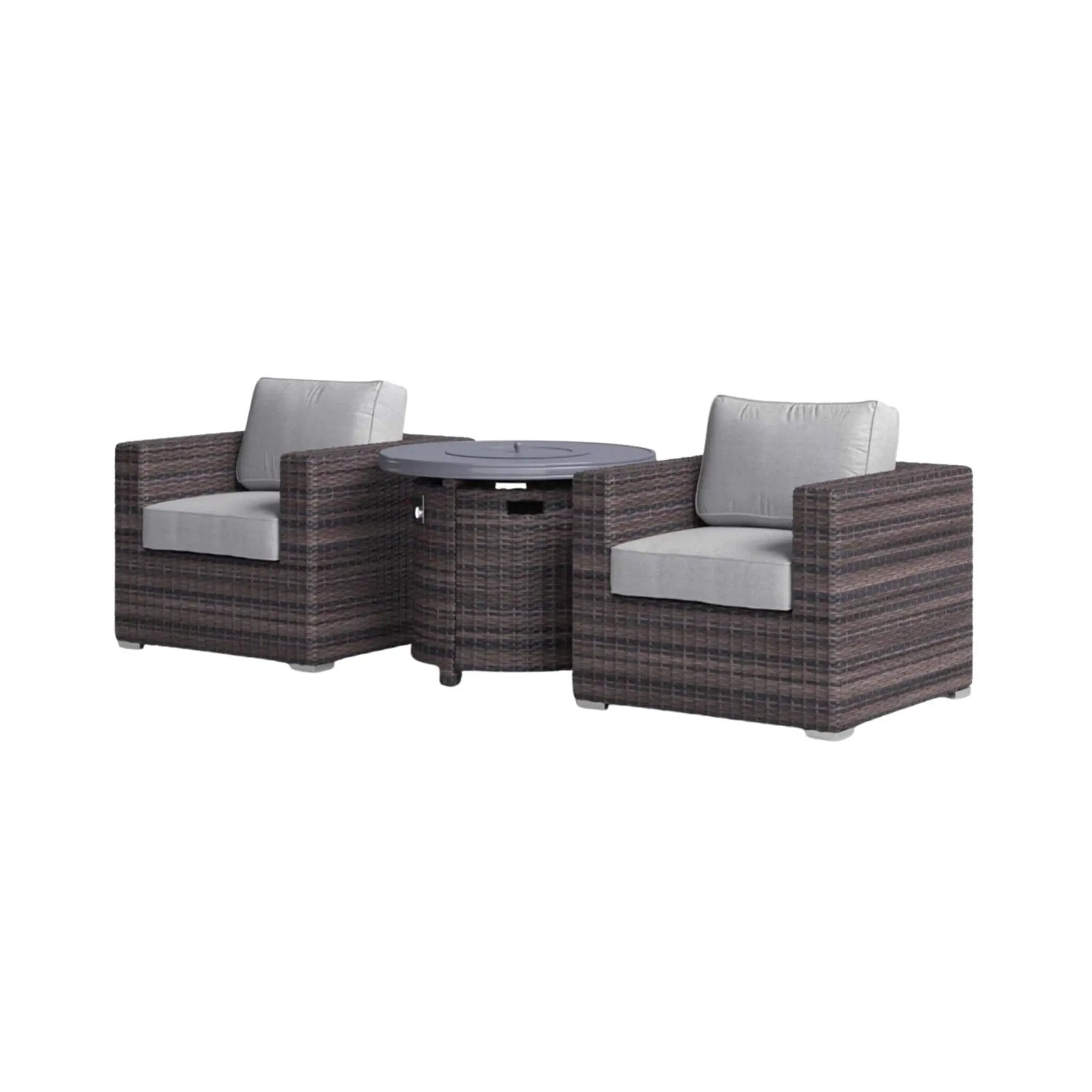 Alora 3-Piece Modular Rattan Patio Sofa Set With Weather-Resistant Cushions (SAK75321) by SAKSBY WHOLESALE