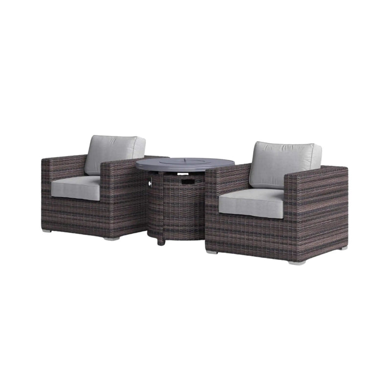 Alora 3-Piece Modular Rattan Patio Sofa Set With Weather-Resistant Cushions (SAK75321) by SAKSBY WHOLESALE