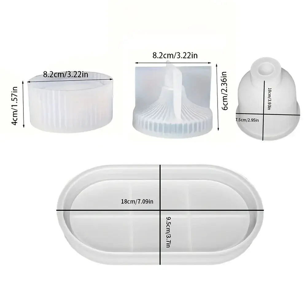 Molds - Silicone Oval Set by House Of Avana