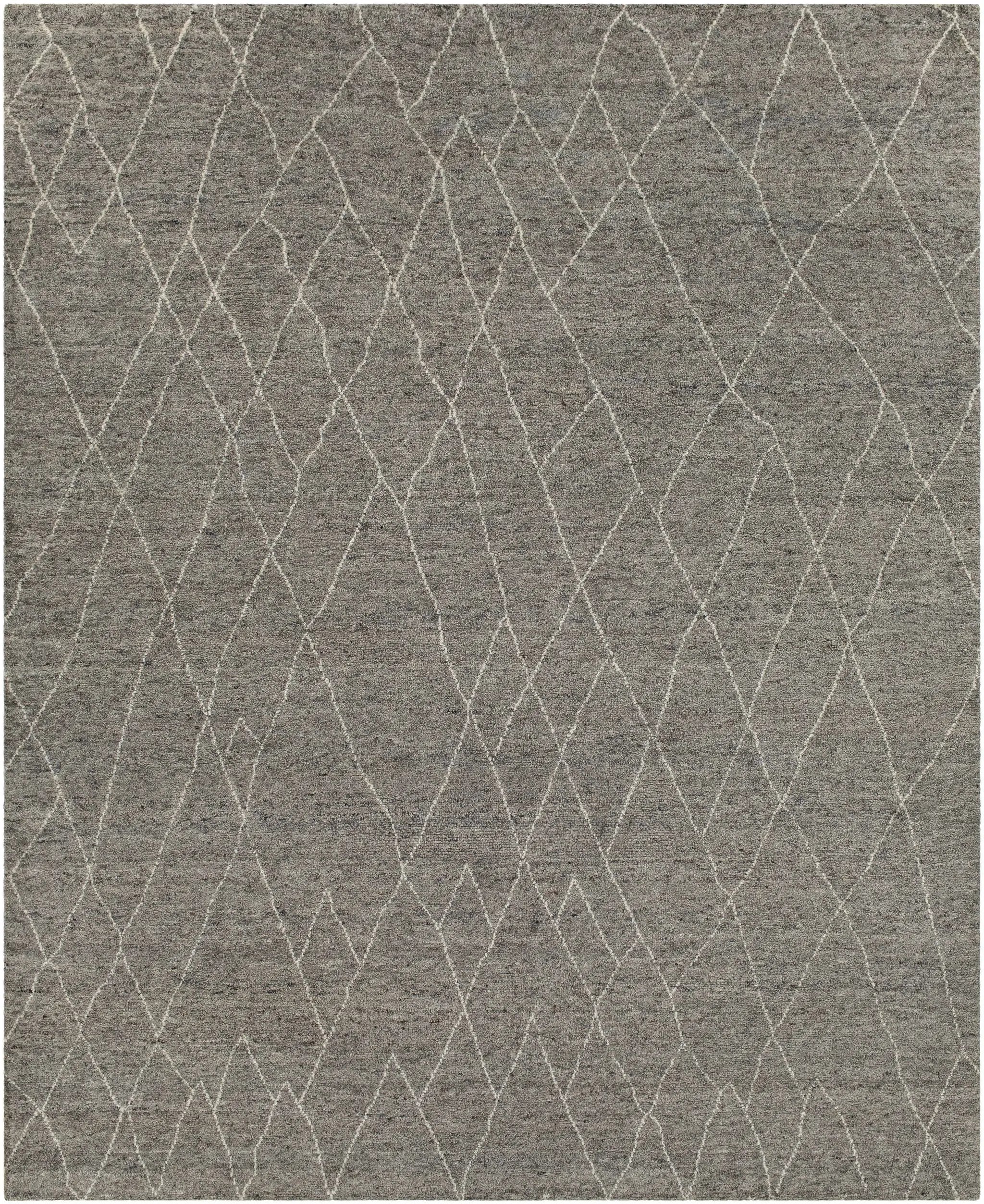 Molugan Gray Premium Wool Rug - Clearance by Boutique Rugs