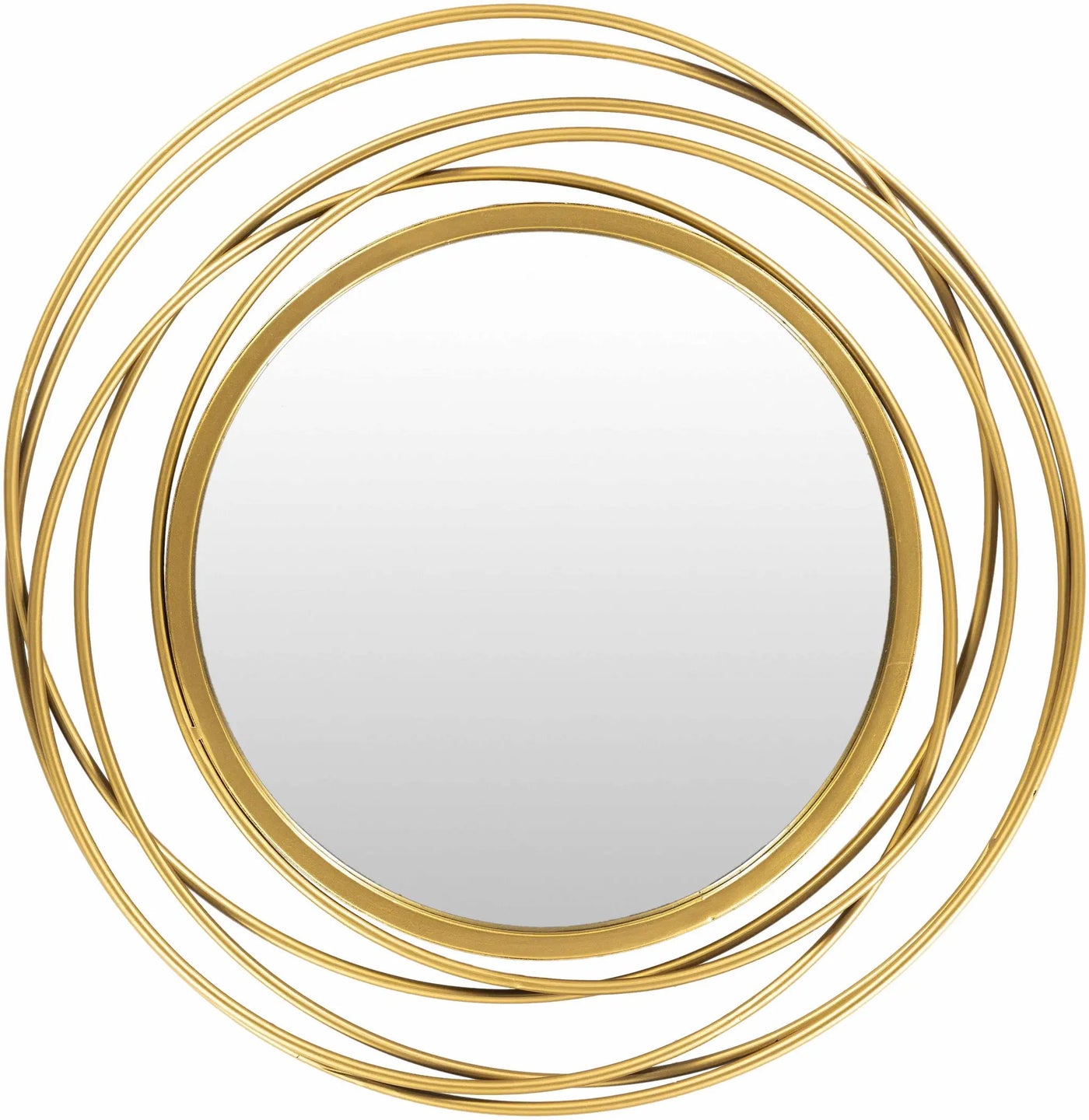 Monamon Round Rattan Mirror by Boutique Rugs
