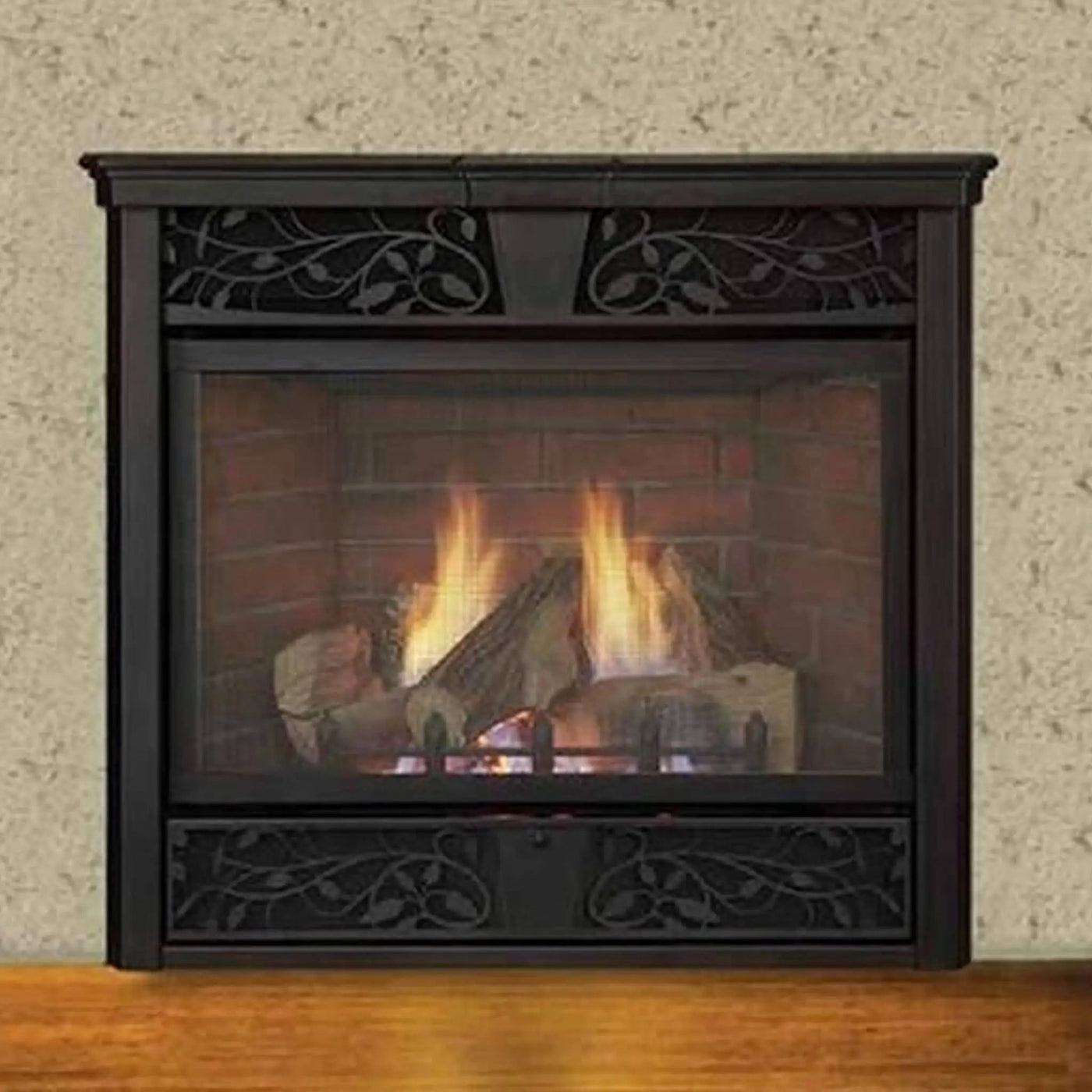 Monessen Symphony 32-Inch Vent-Free Traditional Fireplace With Control System [VFC32L] (SAK87014) by SAKSBY WHOLESALE