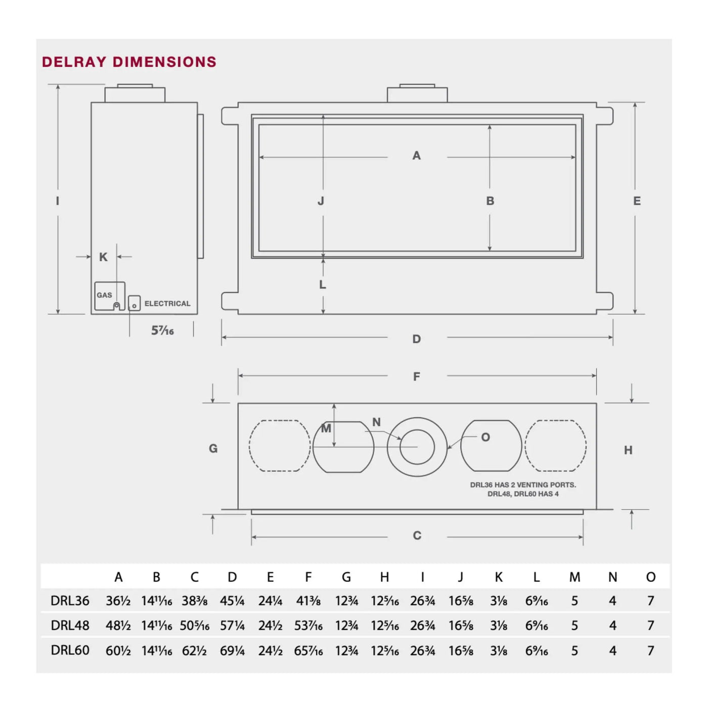 Montigo DelRay Full Load Direct Vent Linear Natural Gas Fireplace With Remote Controlled Fans [DRL36/48/7213NI-2] (SAK56384) by SAKSBY WHOLESALE