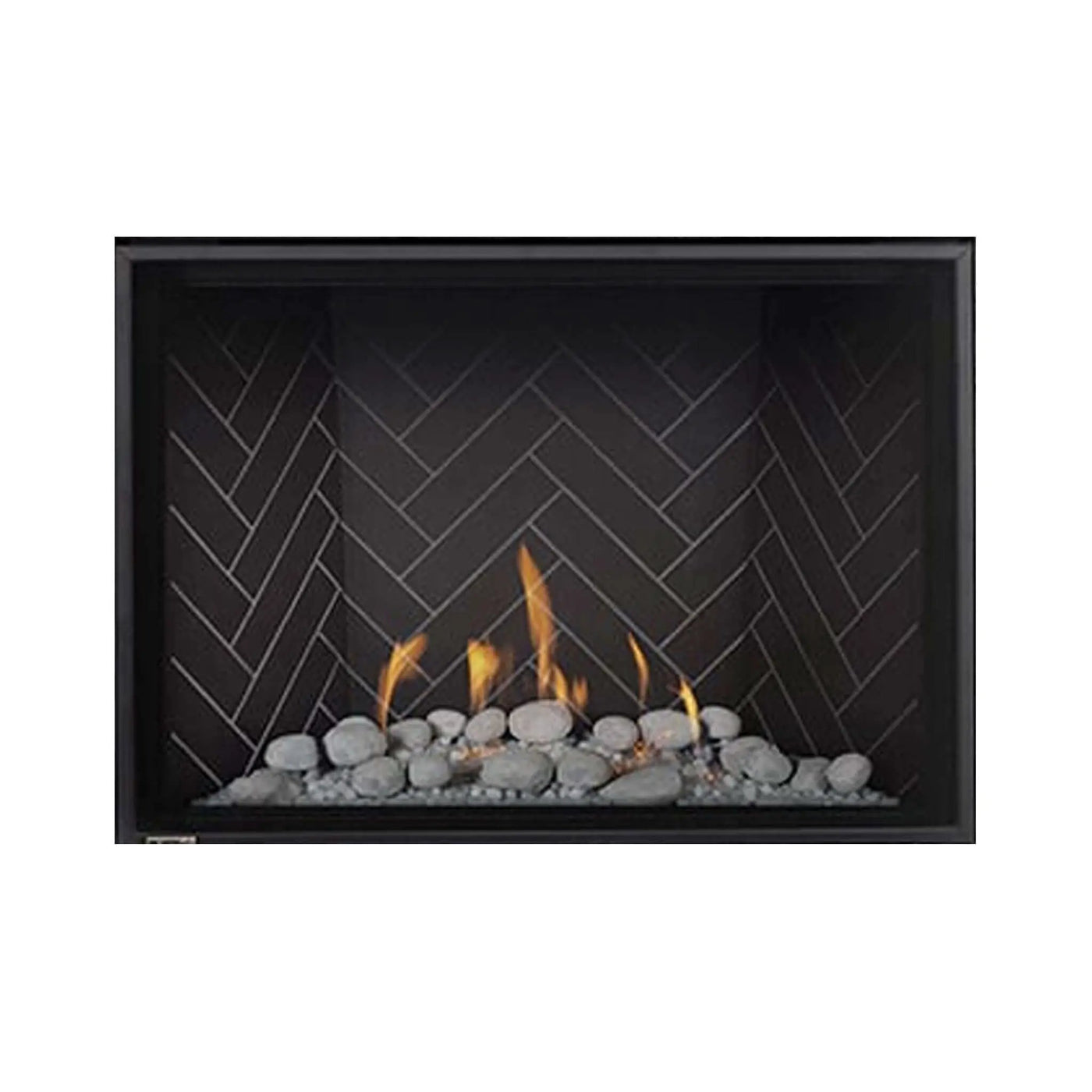 Montigo DelRay Square Direct Vent Natural Gas Fireplace With Concealed Universal Burner [DRSQ34/38/42/46NI] (SAK74029) by SAKSBY WHOLESALE