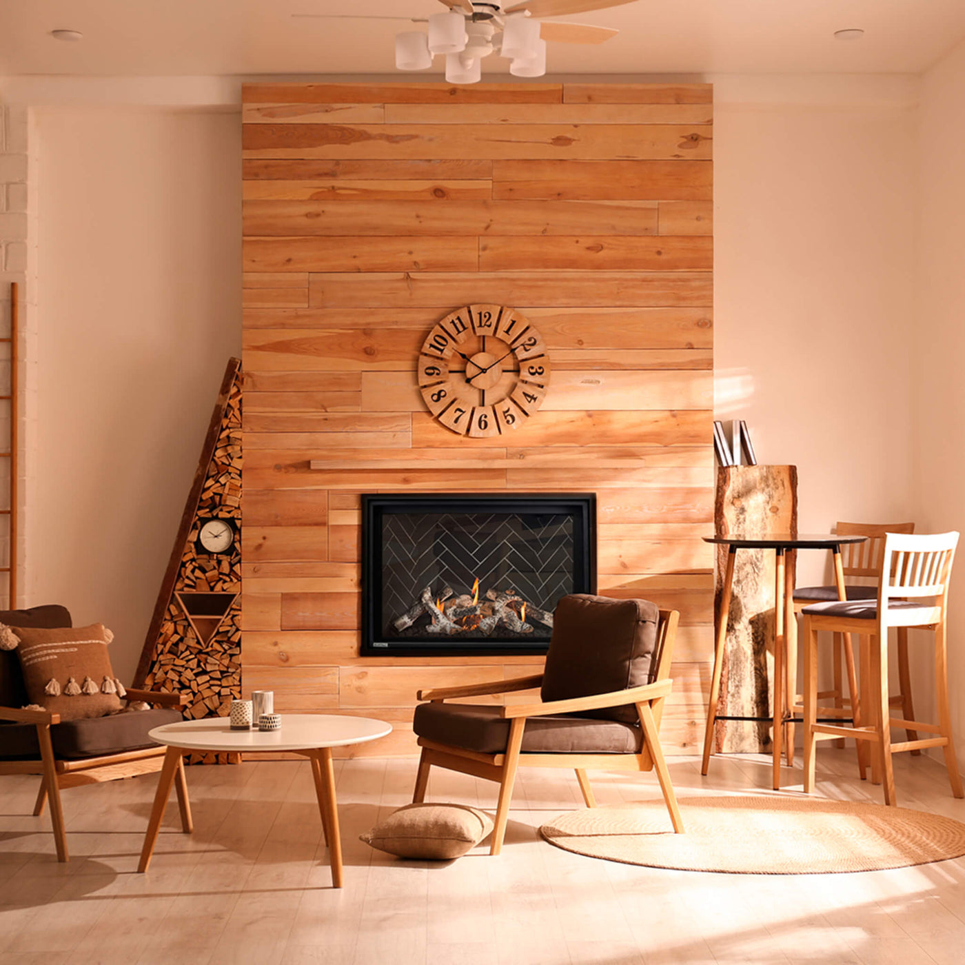 Montigo DelRay Square Full Load Direct Vent Natural Gas Fireplace With Battery Backup [DRSQ34/38/42NI-2] (SAK15983) by SAKSBY WHOLESALE