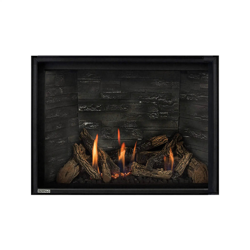 Montigo DelRay Square Full Load Direct Vent Natural Gas Fireplace With Battery Backup [DRSQ34/38/42NI-2] (SAK15983) by SAKSBY WHOLESALE