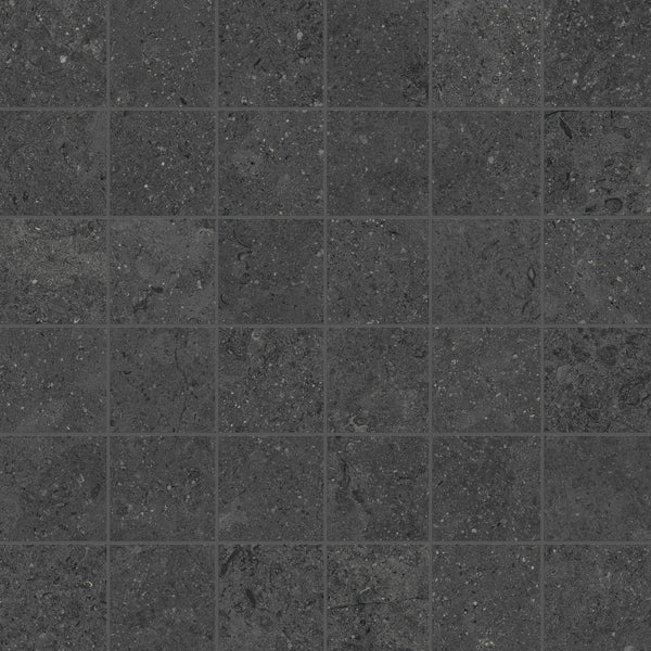 Mood Charcoal Mosaic A Limestone Look Porcelain Mosaics 12x12