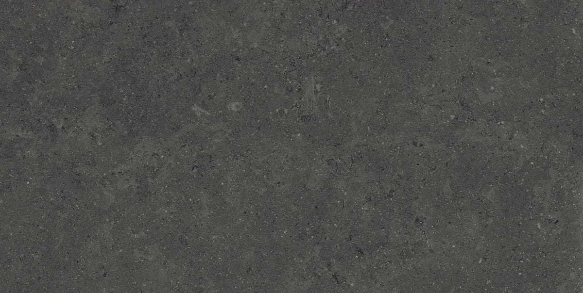 Mood Charcoal Anti-Slip Grip Limestone Look Porcelain Tiles 12x24 by landmarkceramics
