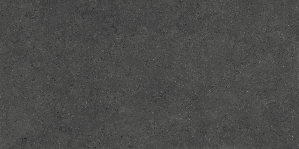 Mood Charcoal Anti-Slip Grip Limestone Look Porcelain Tiles 24x48 by landmarkceramics