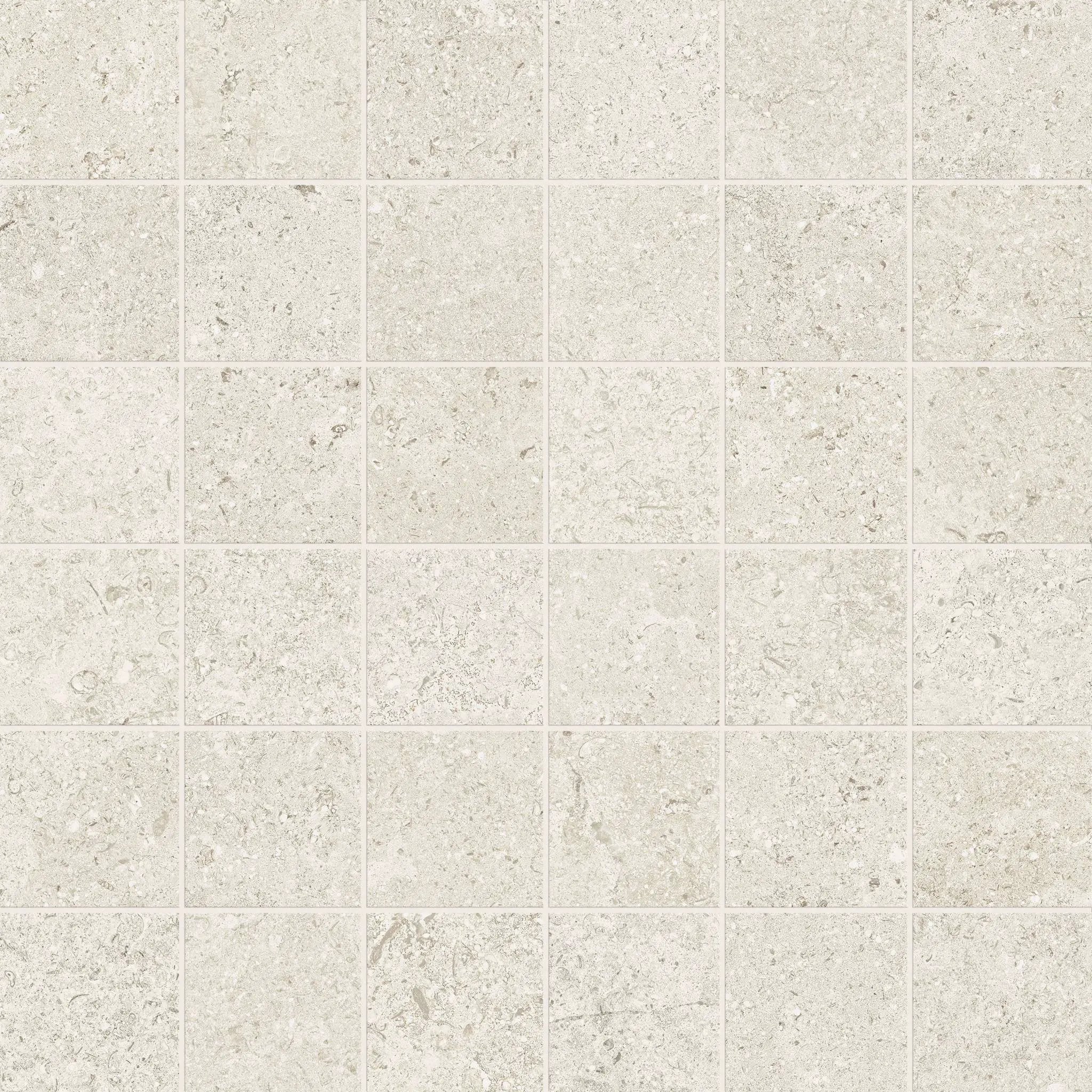 Mood Frost Mosaic A Limestone Look Porcelain Mosaics 12x12 by landmarkceramics