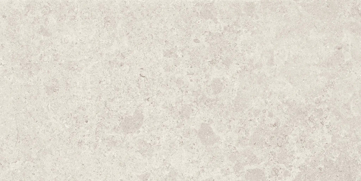 Mood Frost Limestone Look Porcelain Tiles 12x24 by landmarkceramics