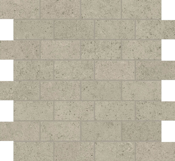 Mood Greige Bullnose Limestone Look Porcelain Moldings 3x24