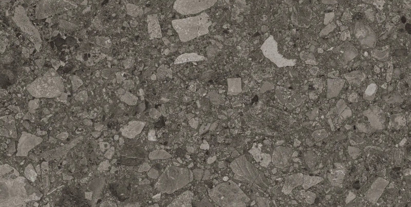 Mood Smoke Bullnose Limestone Look Porcelain Moldings 3x24 by landmarkceramics