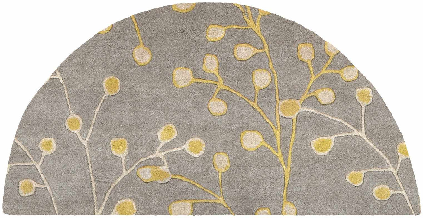 Elsu Mustard Wool Area Rug by Boutique Rugs