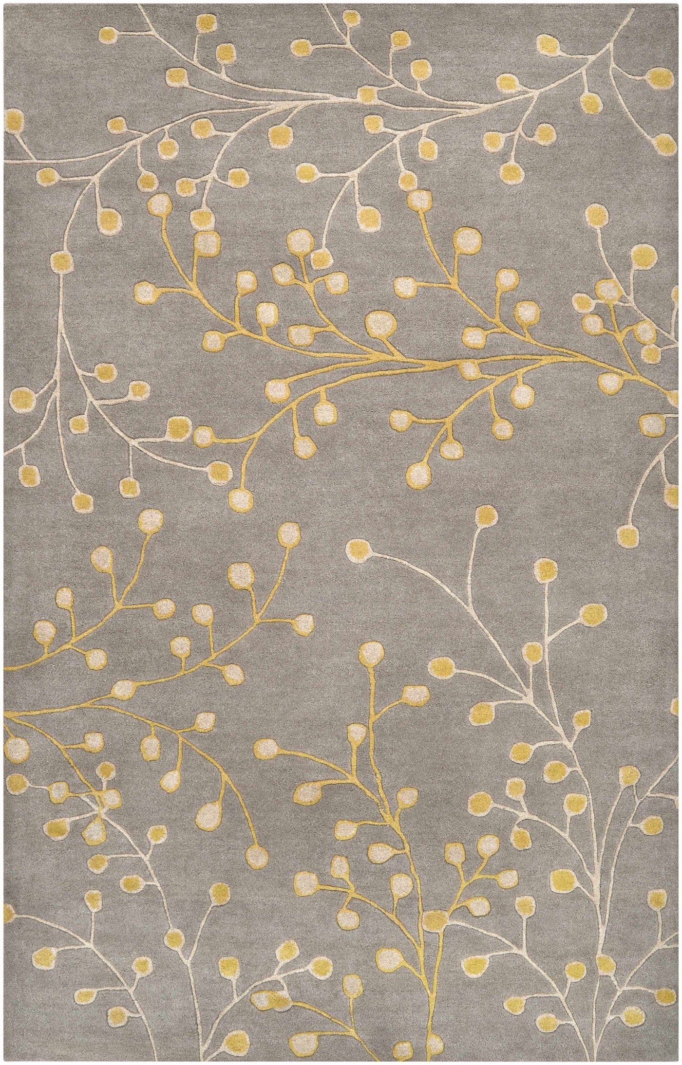 Elsu Mustard Wool Area Rug by Boutique Rugs