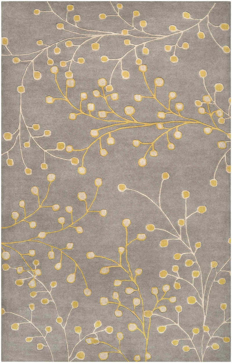 Elsu Mustard Wool Area Rug by Boutique Rugs