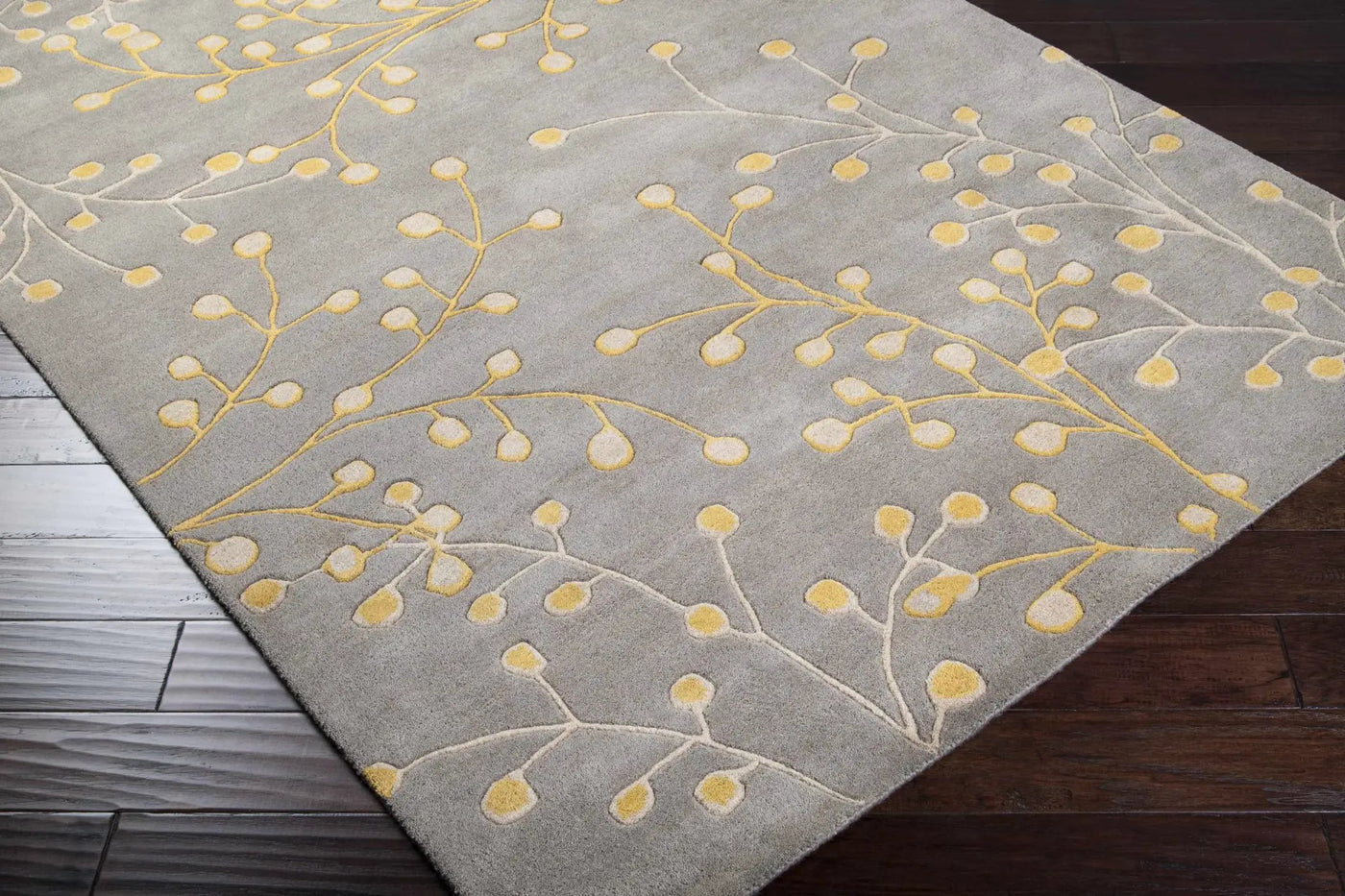 Elsu Mustard Wool Area Rug by Boutique Rugs