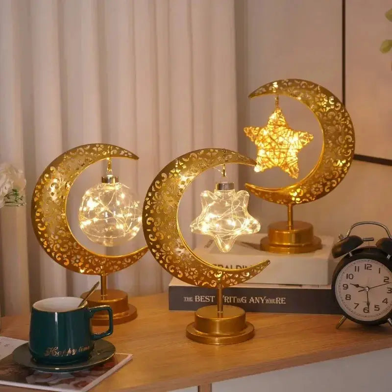 Moon Lights - LED Islamic Hanging Star by House Of Avana