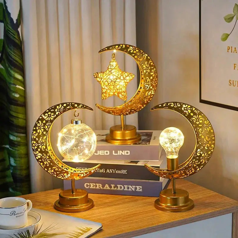 Moon Lights - LED Islamic Hanging Star by House Of Avana