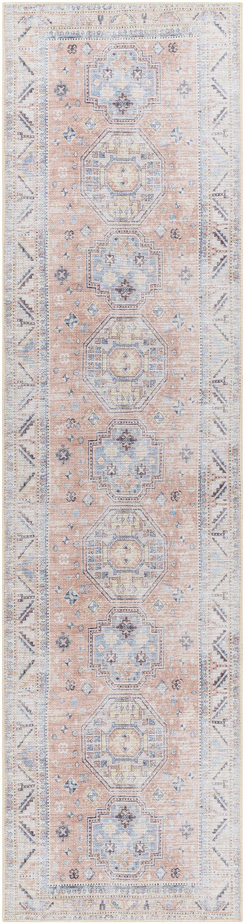 Morcott Peach Washable Area Rug by Boutique Rugs