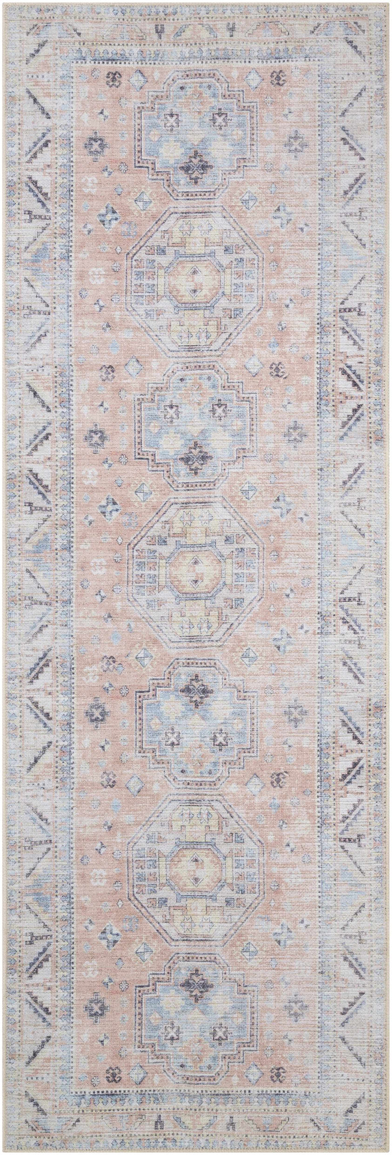 Morcott Peach Washable Area Rug by Boutique Rugs
